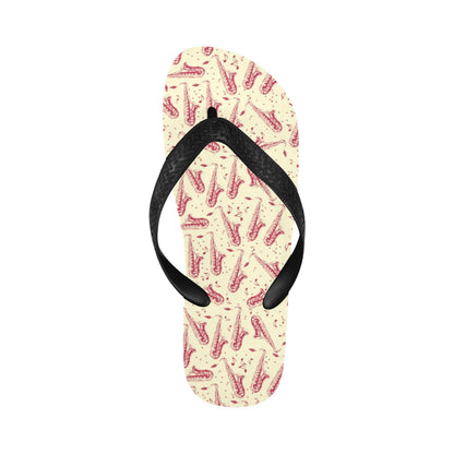 Saxophone Print Design LKS402 Flip Flops