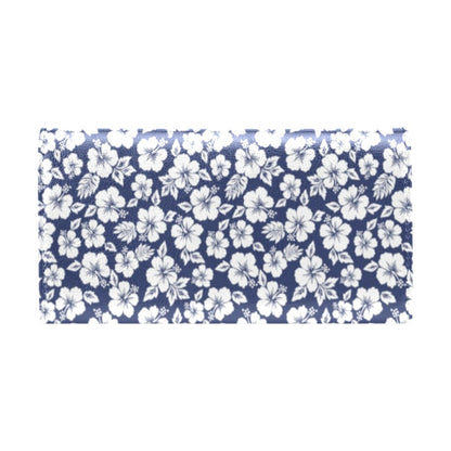 Hibiscus Blue Hawaiian Flower Style Women's Trifold Wallet