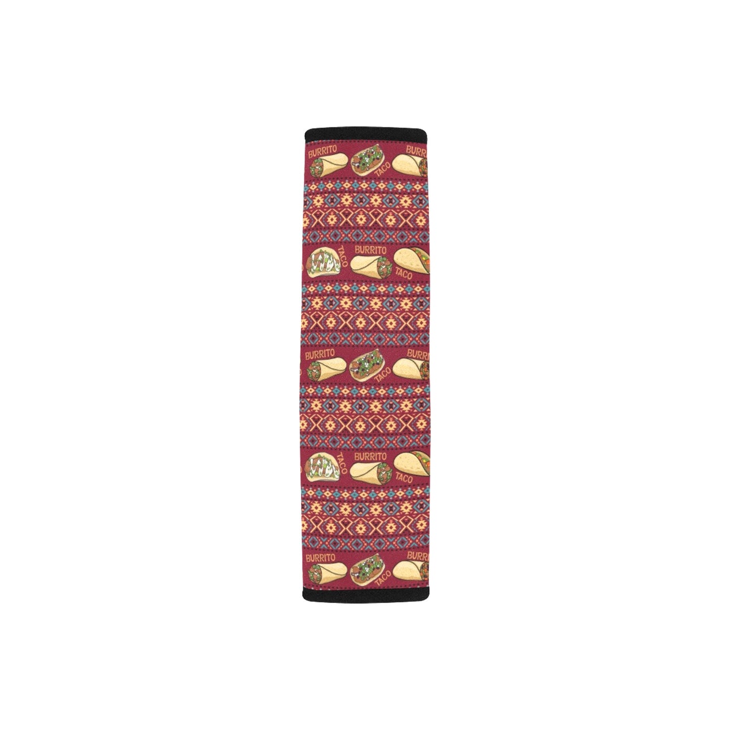 Burrito Taco Print Design LKS302 Car Seat Belt Cover