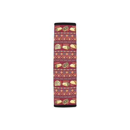 Burrito Taco Print Design LKS302 Car Seat Belt Cover
