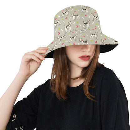 Toy Fox Terriers Print Design LKS301 Unisex Bucket Hat