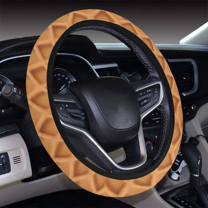 Waffle Texture Print Design LKS301 Steering Wheel Cover with Elastic Edge