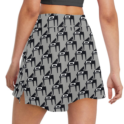 Piano Print Design LKS404 17" Golf & Pickleball Skort with Pockets
