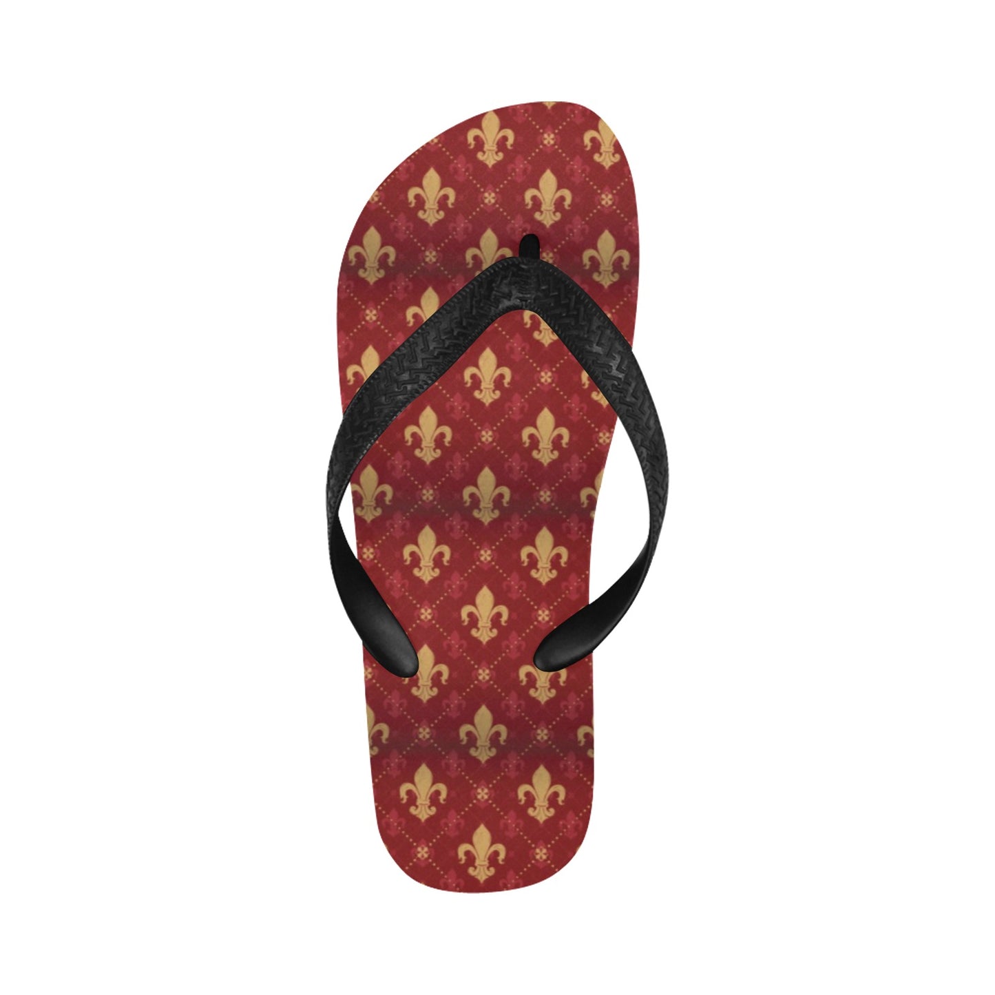Fleur De Lis Print Design LKS401 Flip Flops