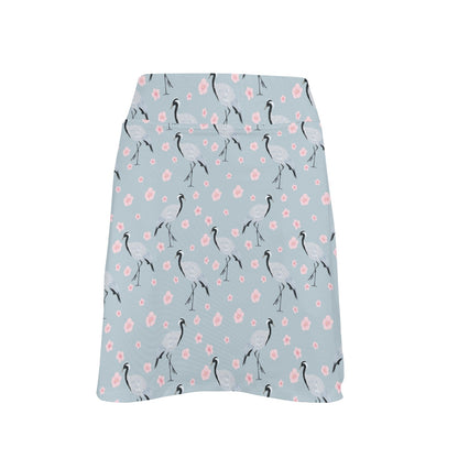 Sakura Bird Print Design LKS304 17" Golf & Pickleball Skort with Pockets