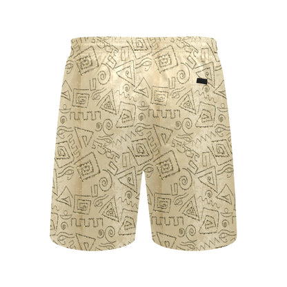 Ancient Greek Print Design LKS3013 Men's Swim Trunks Beach Shorts