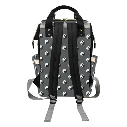 Yin Yang Print Design LKS303 Diaper Bag Backpack