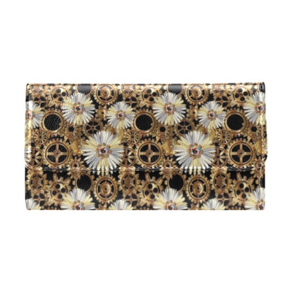 Steampunk Print Design LKS305 Women's Trifold Wallet