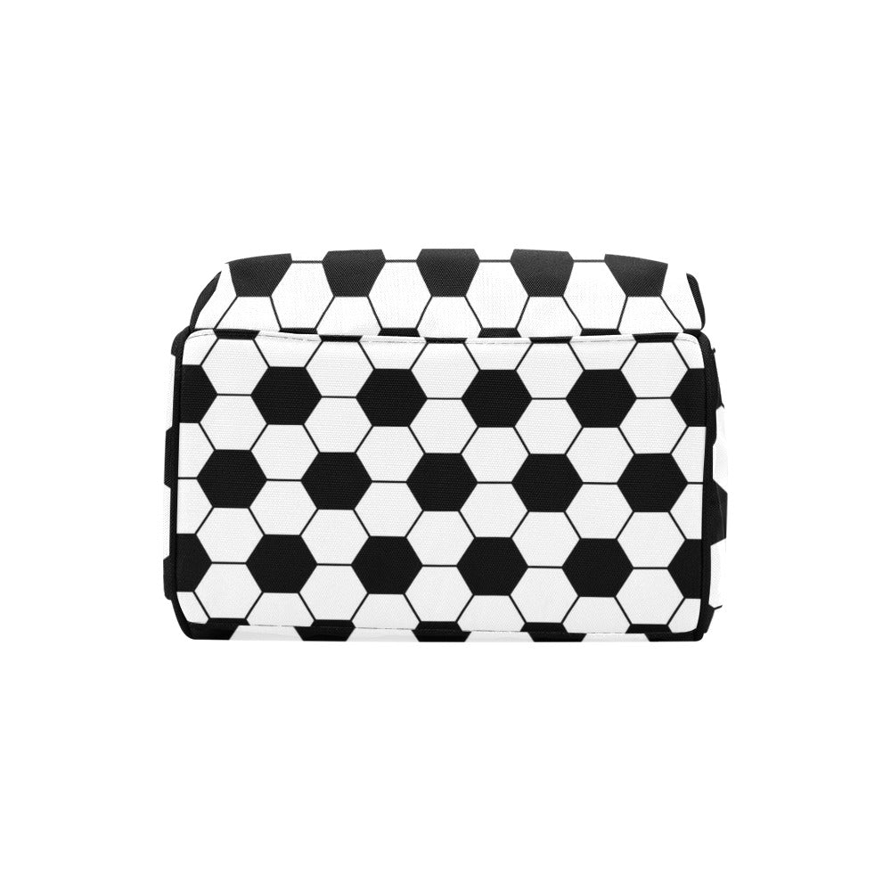 Soccer Ball Texture Print Design LKS303 Diaper Bag Backpack
