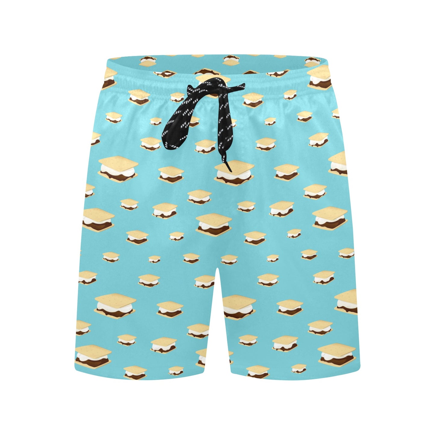 S_Mores Print Design LKS302 Men's Swim Trunks Beach Shorts