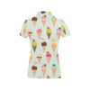 Ice Cream Pattern Print Design 03 Women's Polo Shirt