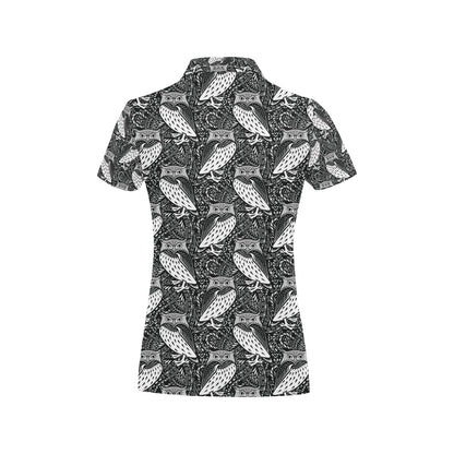Tribal Pattern Print Design LKS308 Women's Polo Shirt