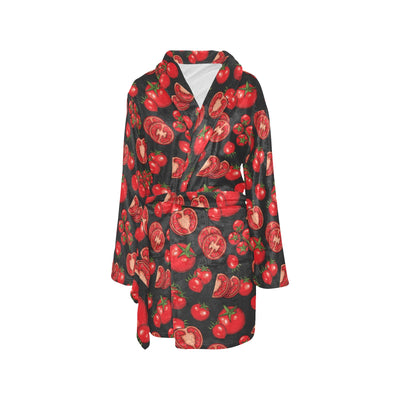 Tomato Print Design LKS303 Women's Fleece Robe