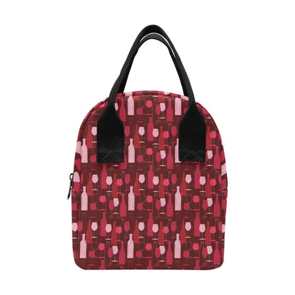 Wine Print Design LKS304 Insulated Lunch Bag