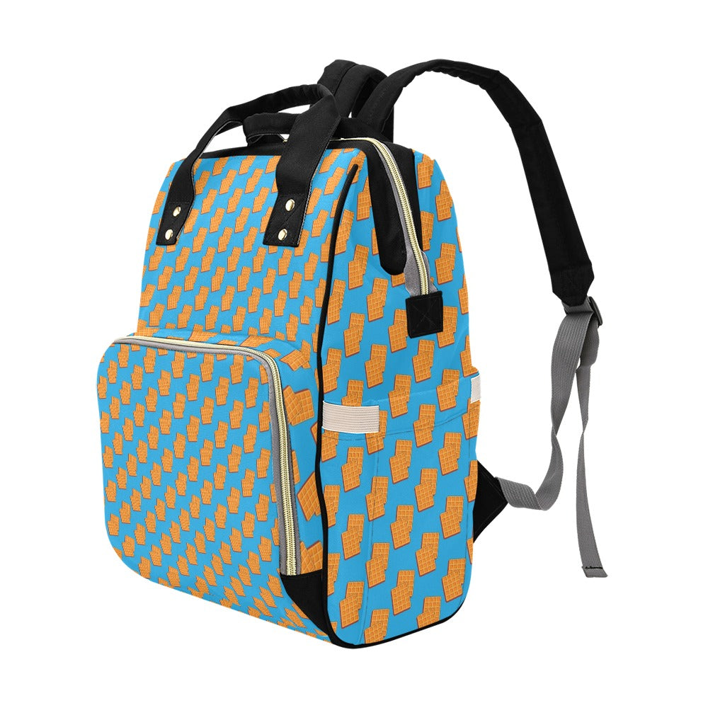 Waffle Print Design LKS304 Diaper Bag Backpack