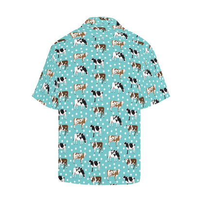 Cattle Print Design LKS405 Men's Men's Hawaiian Shirt