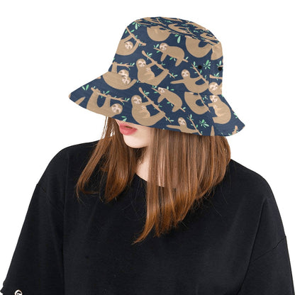 Sloth Print Design LKS307 Unisex Bucket Hat