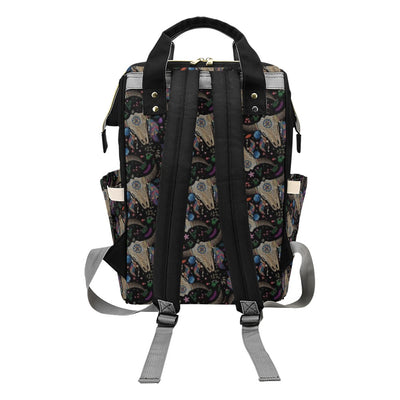 Buffalo Head Print Design LKS401 Diaper Bag Backpack