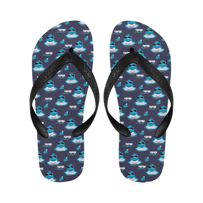 Shark Print Design LKS309 Flip Flops