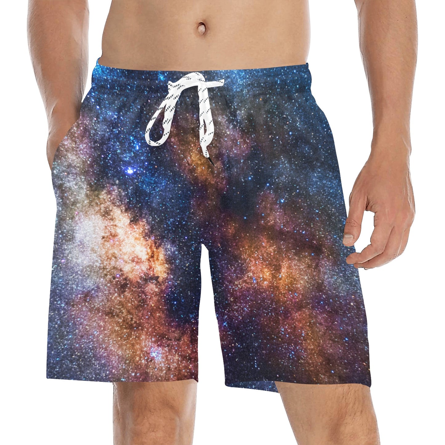 Celestial Milky way Galaxy Men's Swim Trunks Beach Shorts