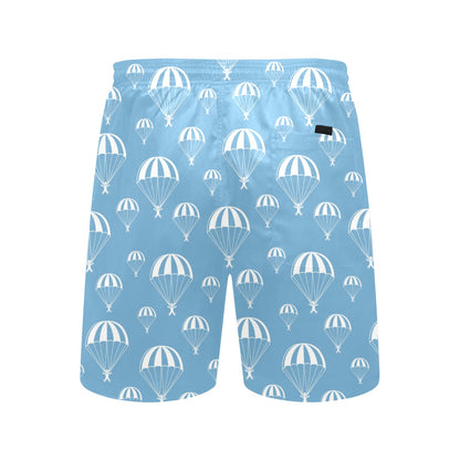 Skydiver Print Design LKS305 Men's Swim Trunks Beach Shorts