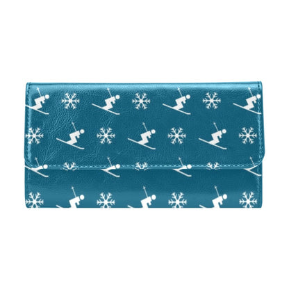 Ski Print Design LKS301 Women's Trifold Wallet