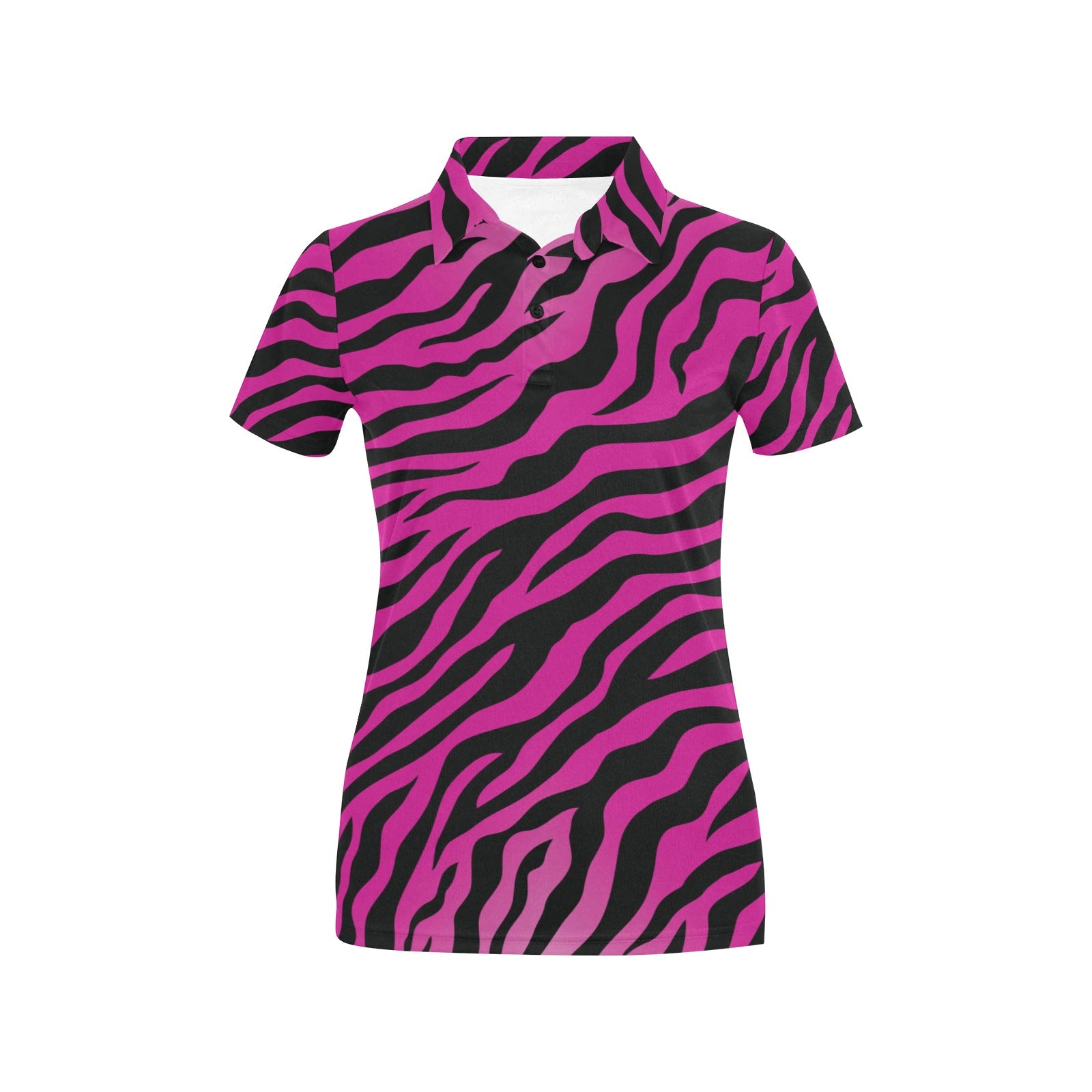 Pink Zebra Women's Polo Shirt