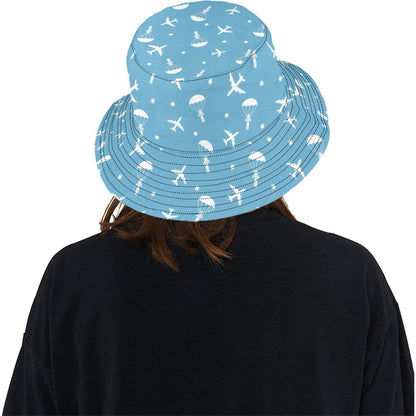 Skydiver Print Design LKS303 Unisex Bucket Hat