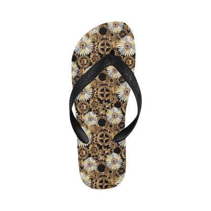 Steampunk Print Design LKS305 Flip Flops