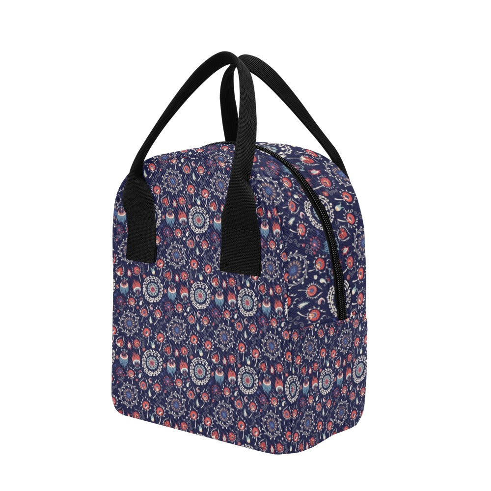 Suzani Print Design LKS305 Insulated Lunch Bag