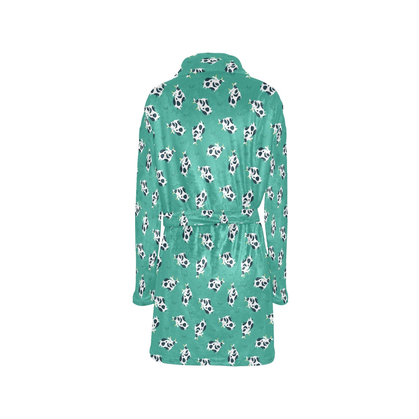 Cow Pattern Print Design 03 Women's Fleece Robe
