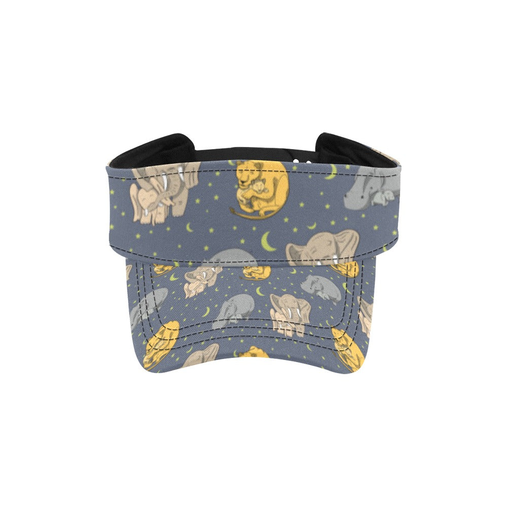 Safari Elephant Lion Print Design LKS303 Unisex Sun Visor