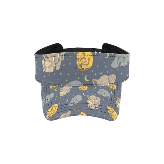 Safari Elephant Lion Print Design LKS303 Unisex Sun Visor
