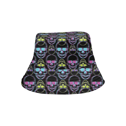 Skull 3D Colorful Print Design LKS309 Unisex Bucket Hat