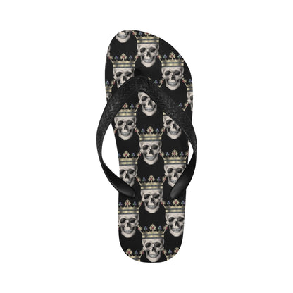 Skull King Print Design LKS3010 Flip Flops