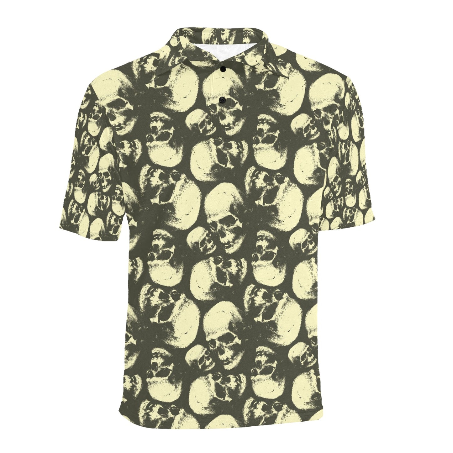 Skull Print Design LKS302 Men Polo Shirt