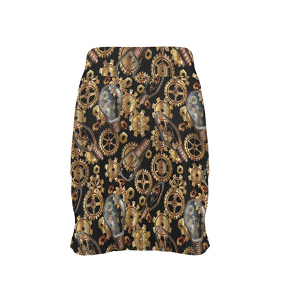 Steampunk Lightbulb Print Design LKS304 17" Golf & Pickleball Skort with Pockets