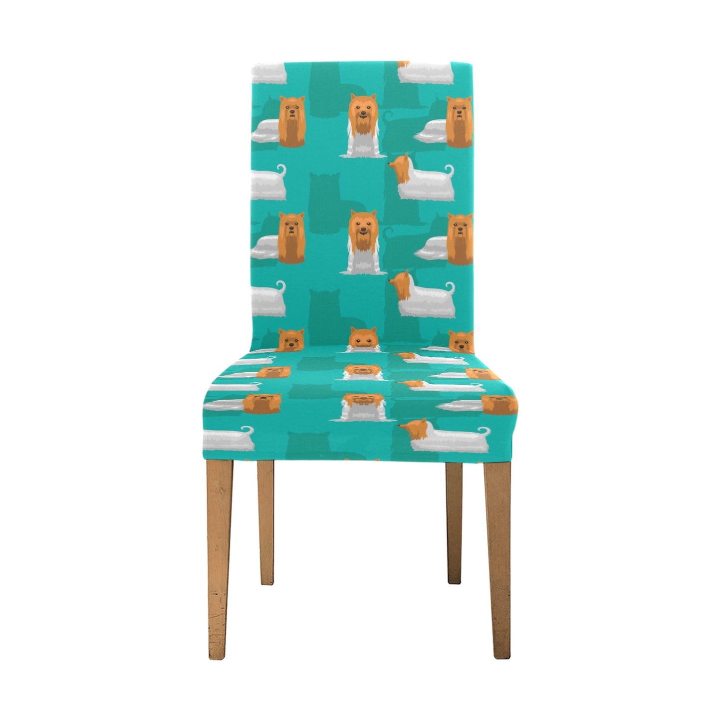 Silky Terriers Print Design LKS301 Dining Chair Slipcover
