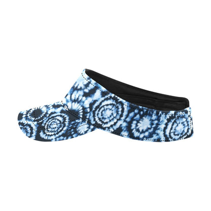 Tie Dye Dark Blue Print Design LKS306 Unisex Sun Visor