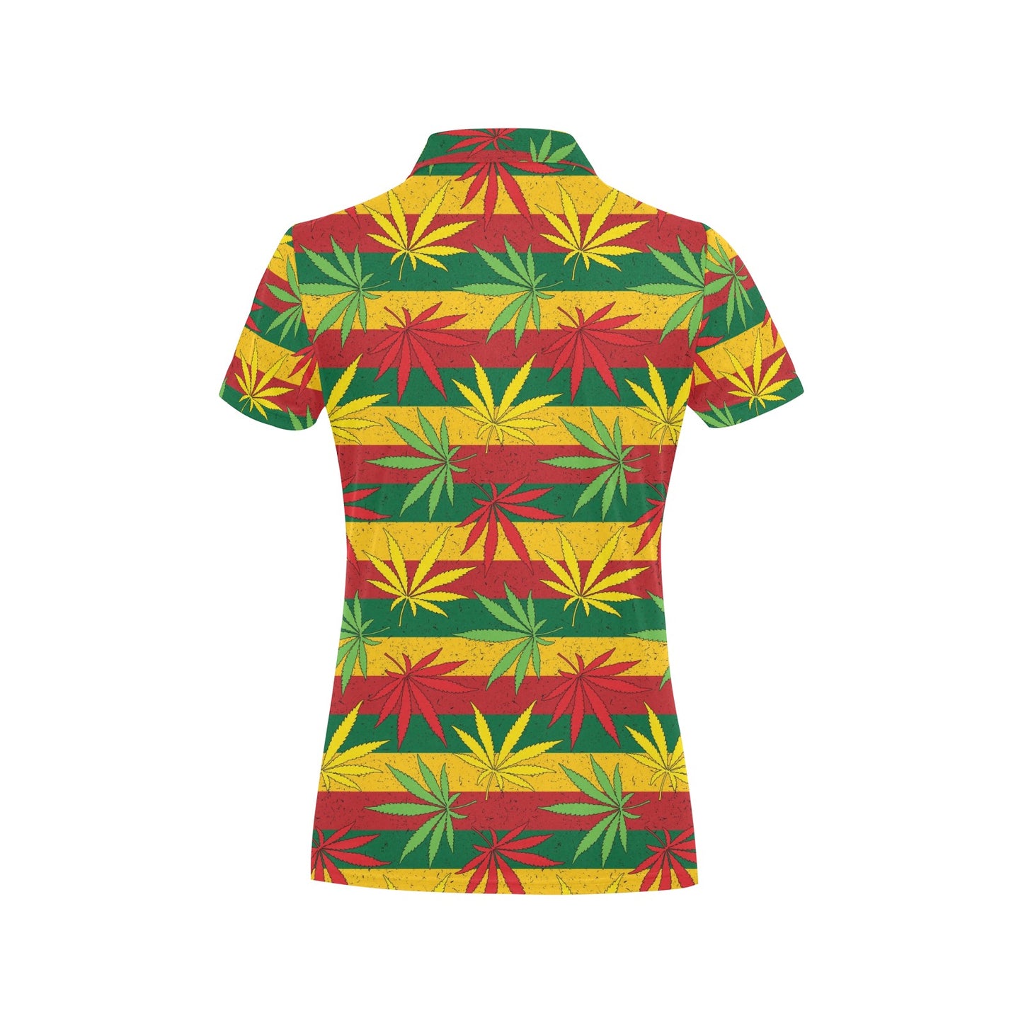 Rasta Pattern Print Design A03 Women's Polo Shirt