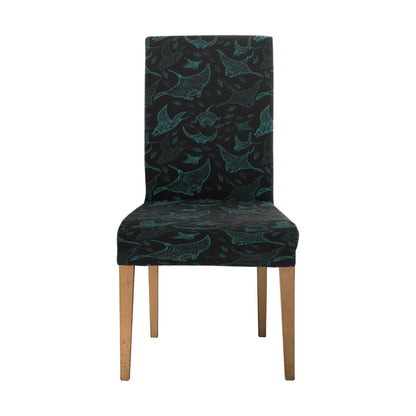 Manta Ray Print Design LKS402 Dining Chair Slipcover