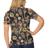 Hula Dancers Hawaiian Style Pattern Print Design 02 Women's Polo Shirt