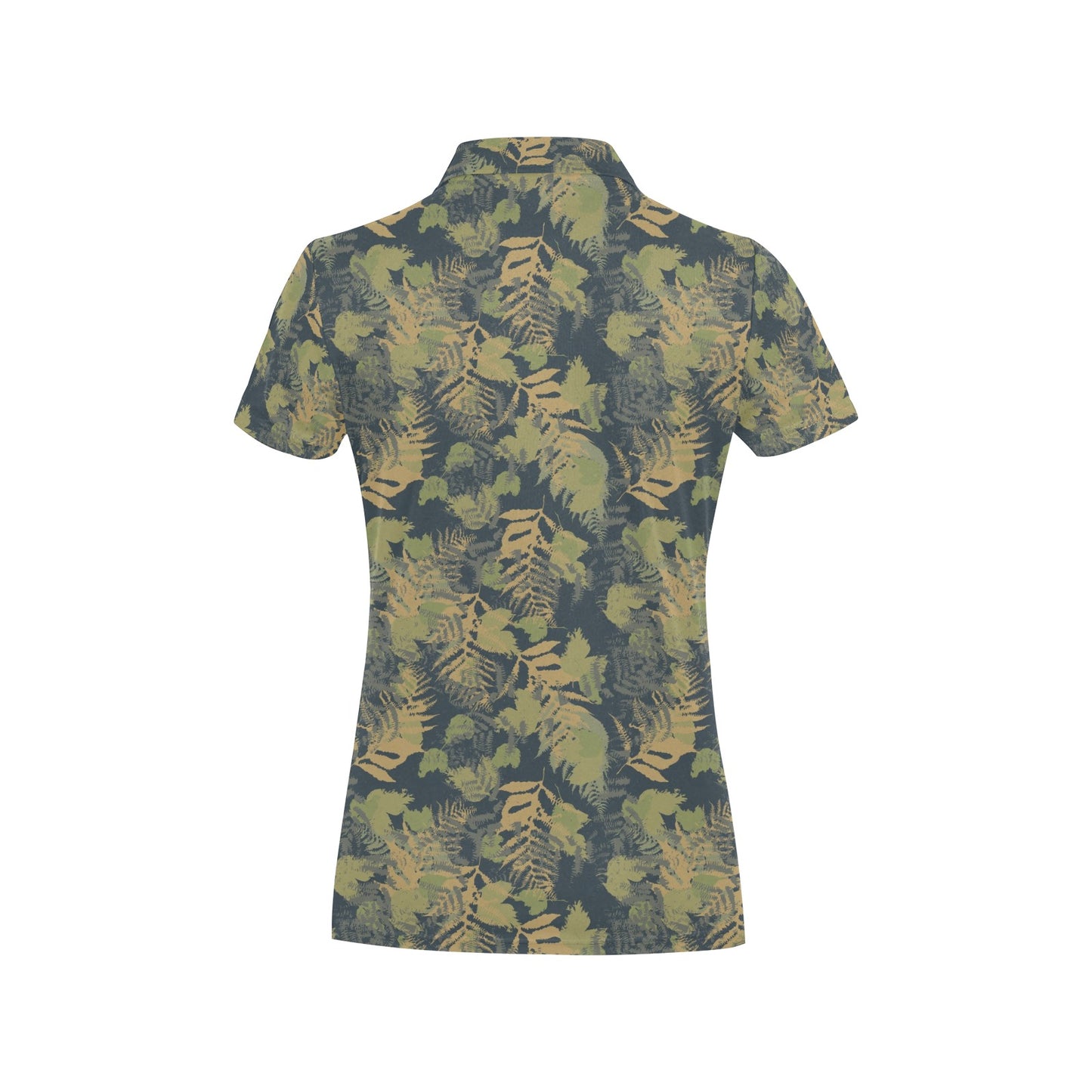 Camouflage Tropical Pattern Print Design 04 Women's Polo Shirt