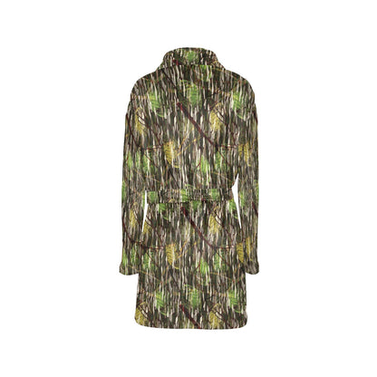 Camouflage Realtree Pattern Print Design 02 Women's Fleece Robe