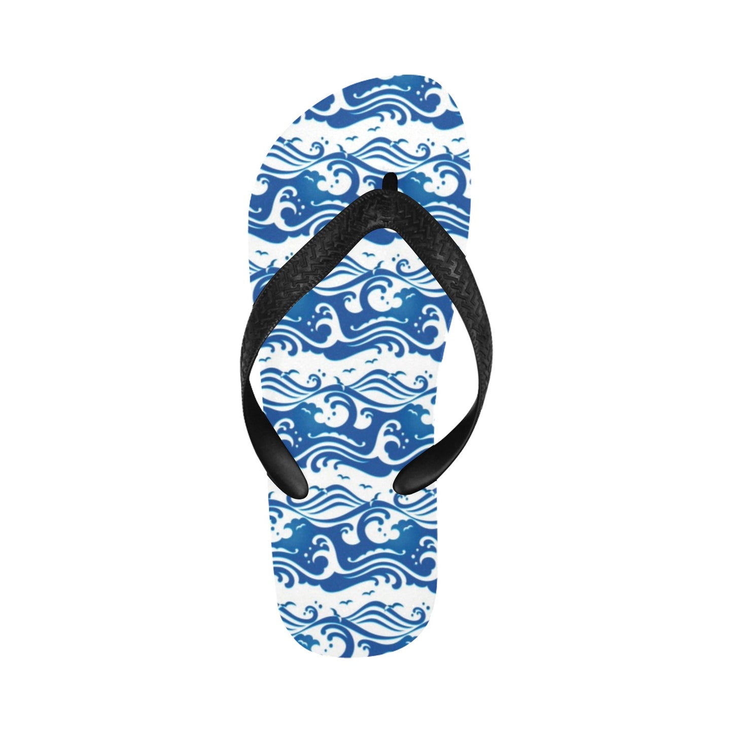 Wave Print Design LKS303 Flip Flops