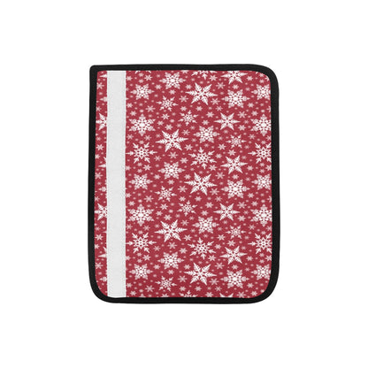 Snowflake Red Print Design LKS302 Car Seat Belt Cover