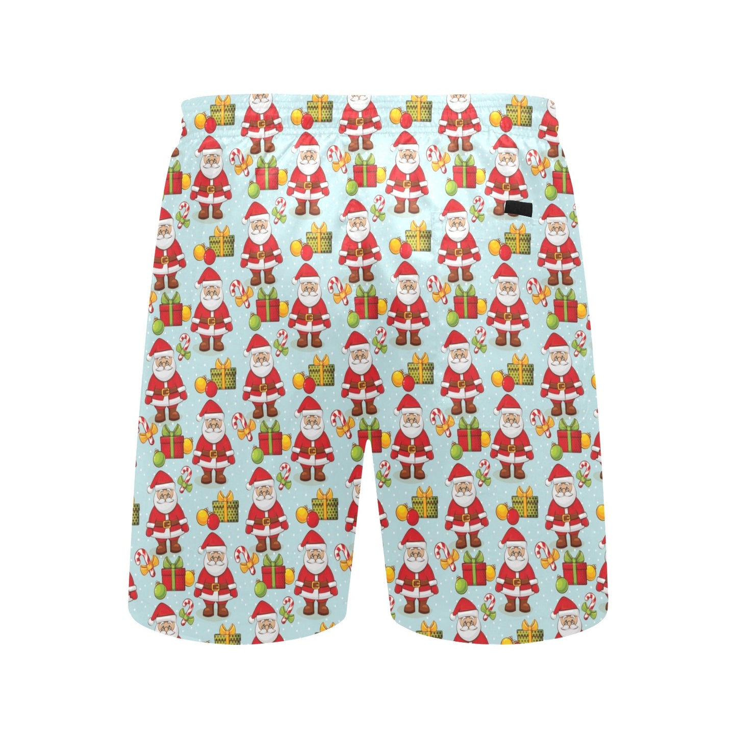 Santa Christmas Themed Print Design LKS303 Men's Swim Trunks Beach Shorts