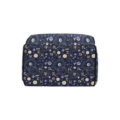 Zodiac Print Design LKS302 Diaper Bag Backpack