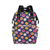 Hibiscus Colorful Print Design LKS301 Diaper Bag Backpack