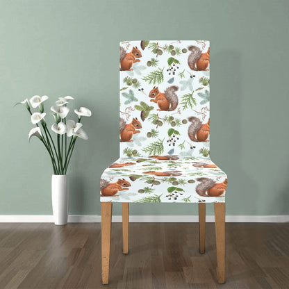 Squirrel Print Design LKS308 Dining Chair Slipcover